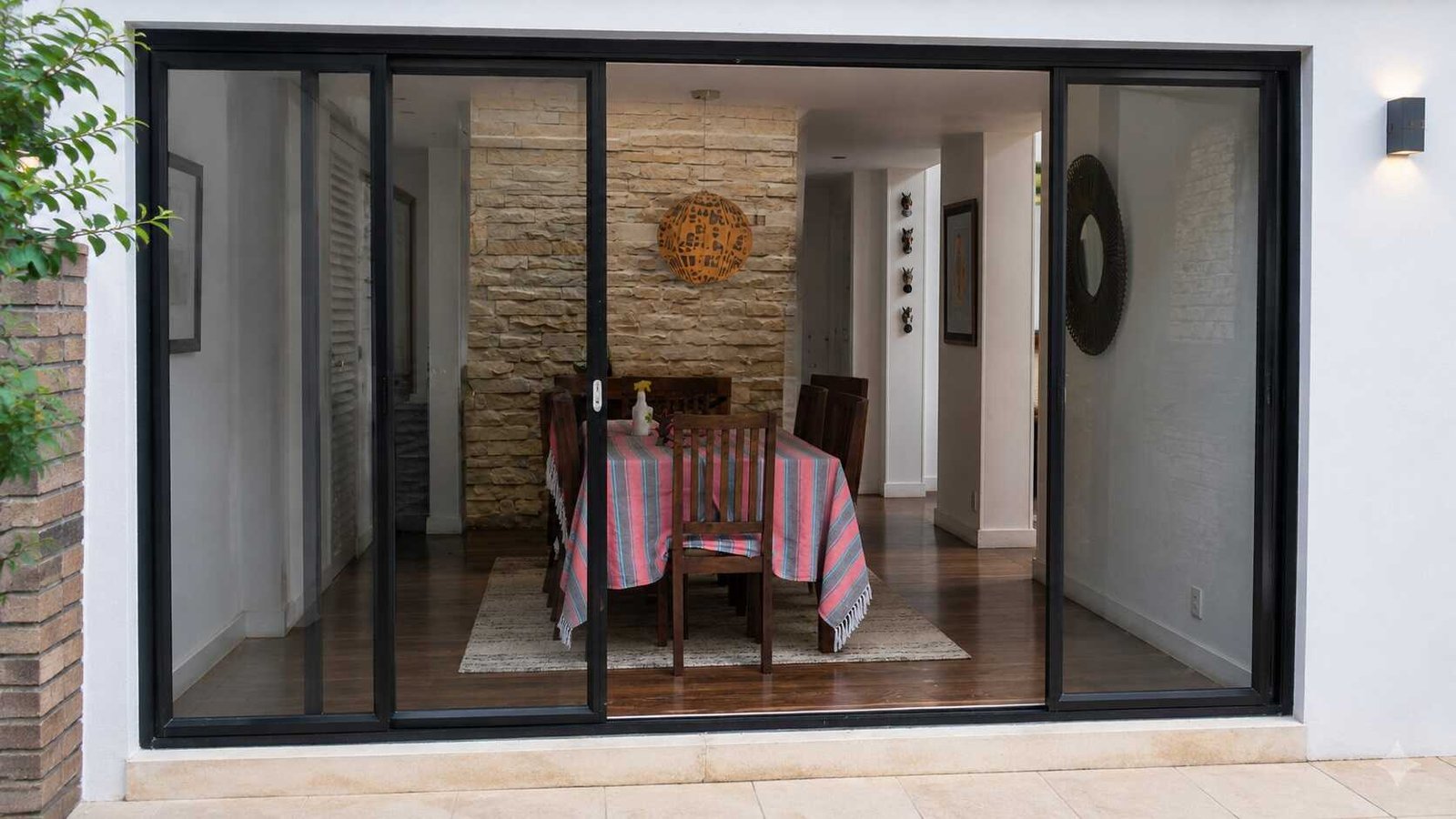 Proyectos Realizados Puerta corrediza en vidrio - Usaquén, Bogotá